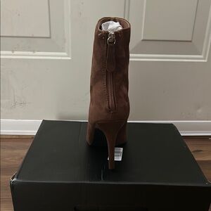 Brown Suede Women's Ankle Boots